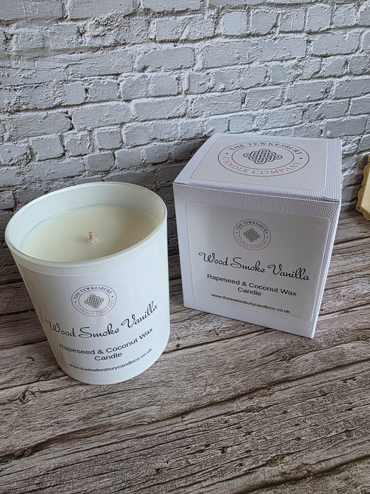 Wood Smoke Vanilla Large Candle