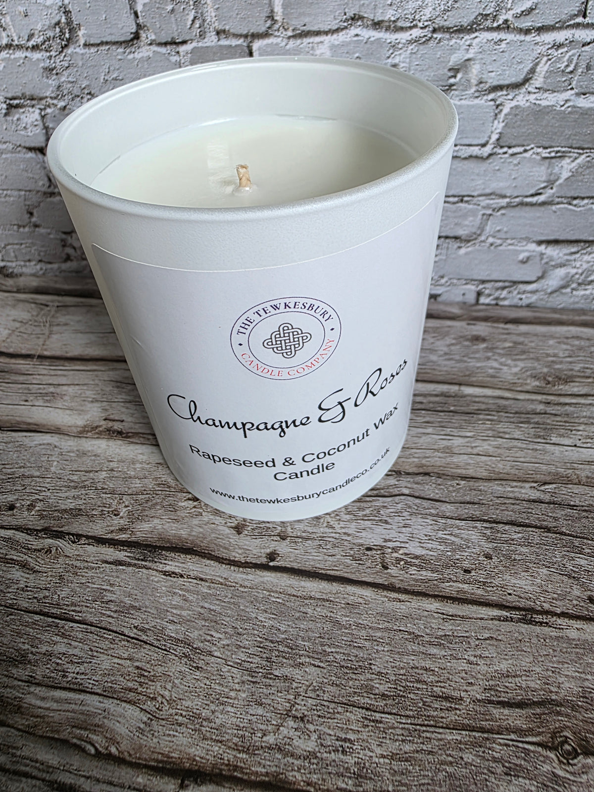 Champagne & Roses Large Candle