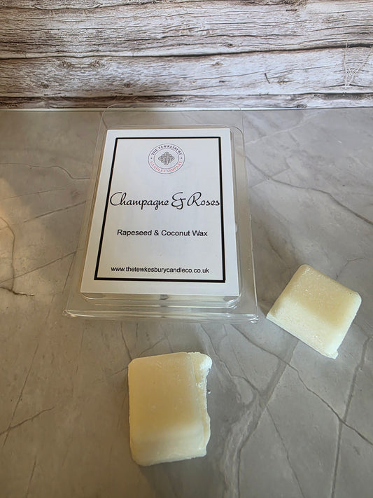 Champagne & Roses Clamshell Wax Melts