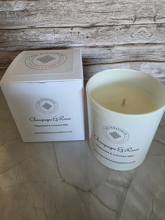 Champagne & Roses Small Candle