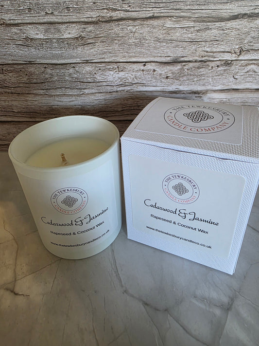 Cedarwood & Jasmine Medium Candle