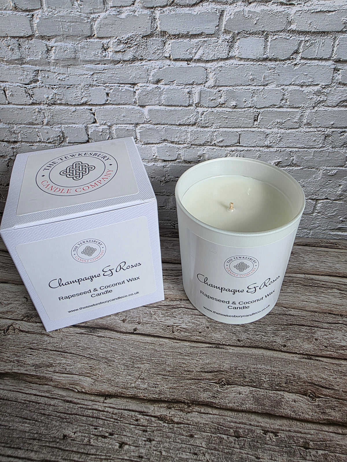 Champagne & Roses Large Candle