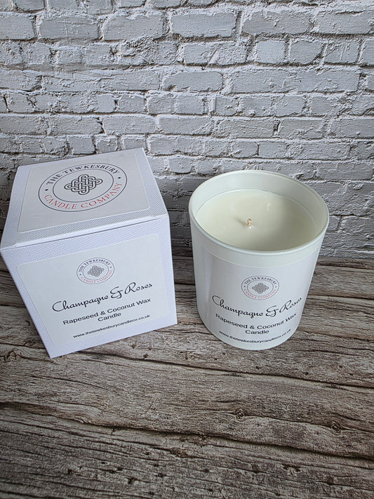 Champagne & Roses Large Candle