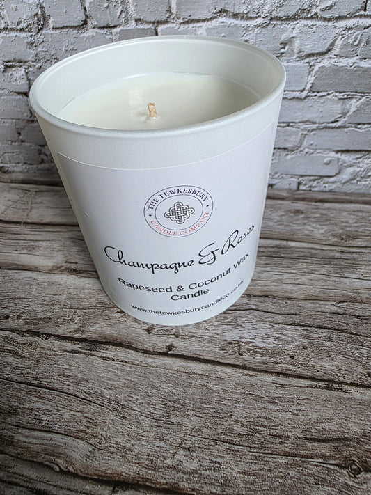 Champagne & Roses Large Candle