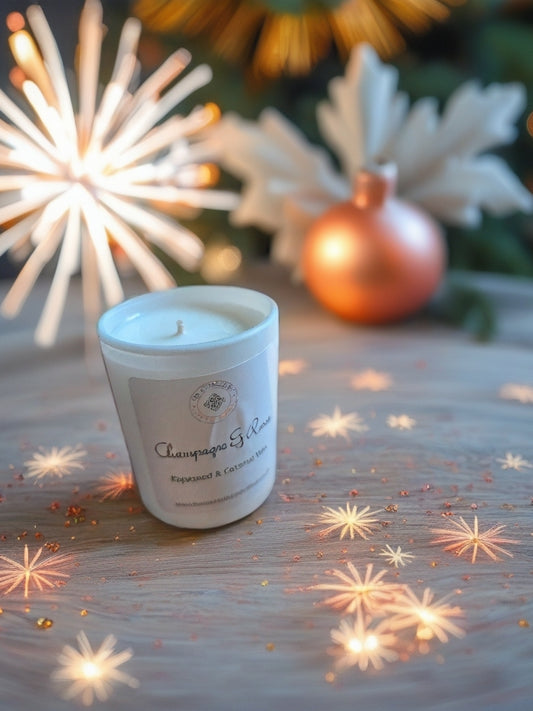 Champagne & Roses Small Candle