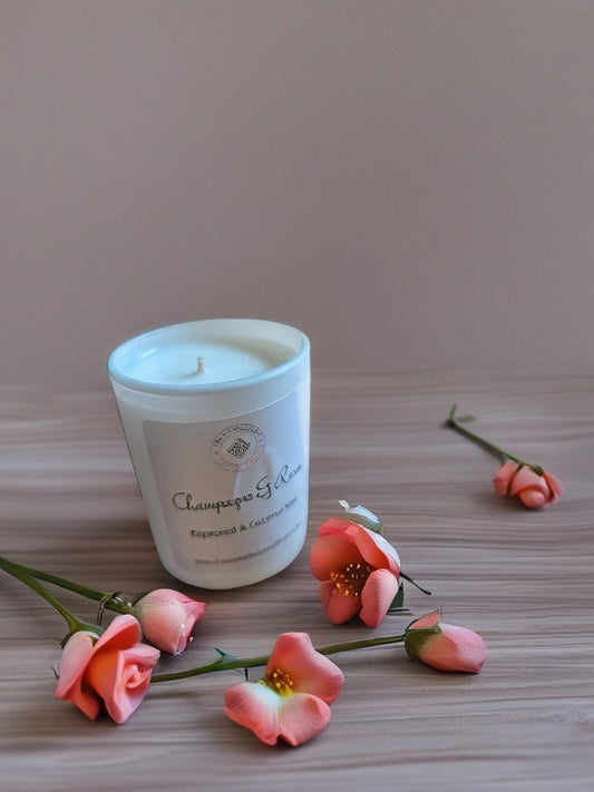 Champagne & Roses Small Candle