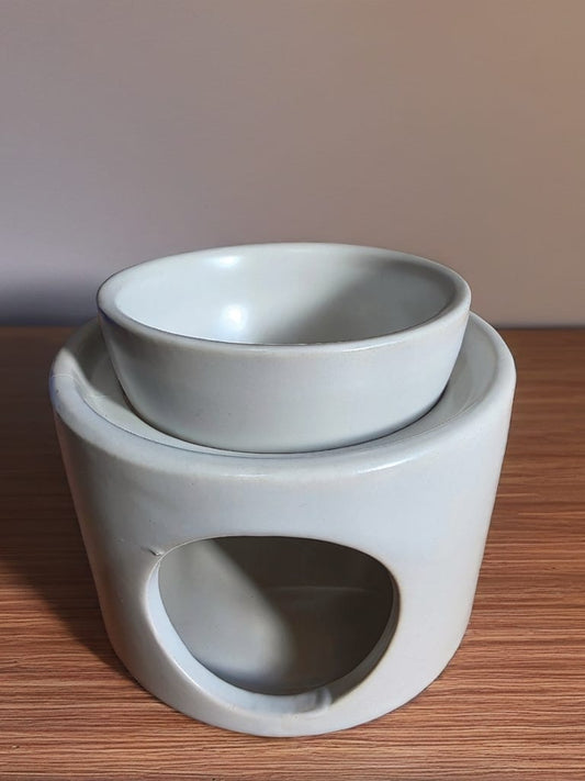 Ceramic Wax Burner, with removeable wax tray